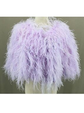Lavender Ostrich Feather Cape/Shawl